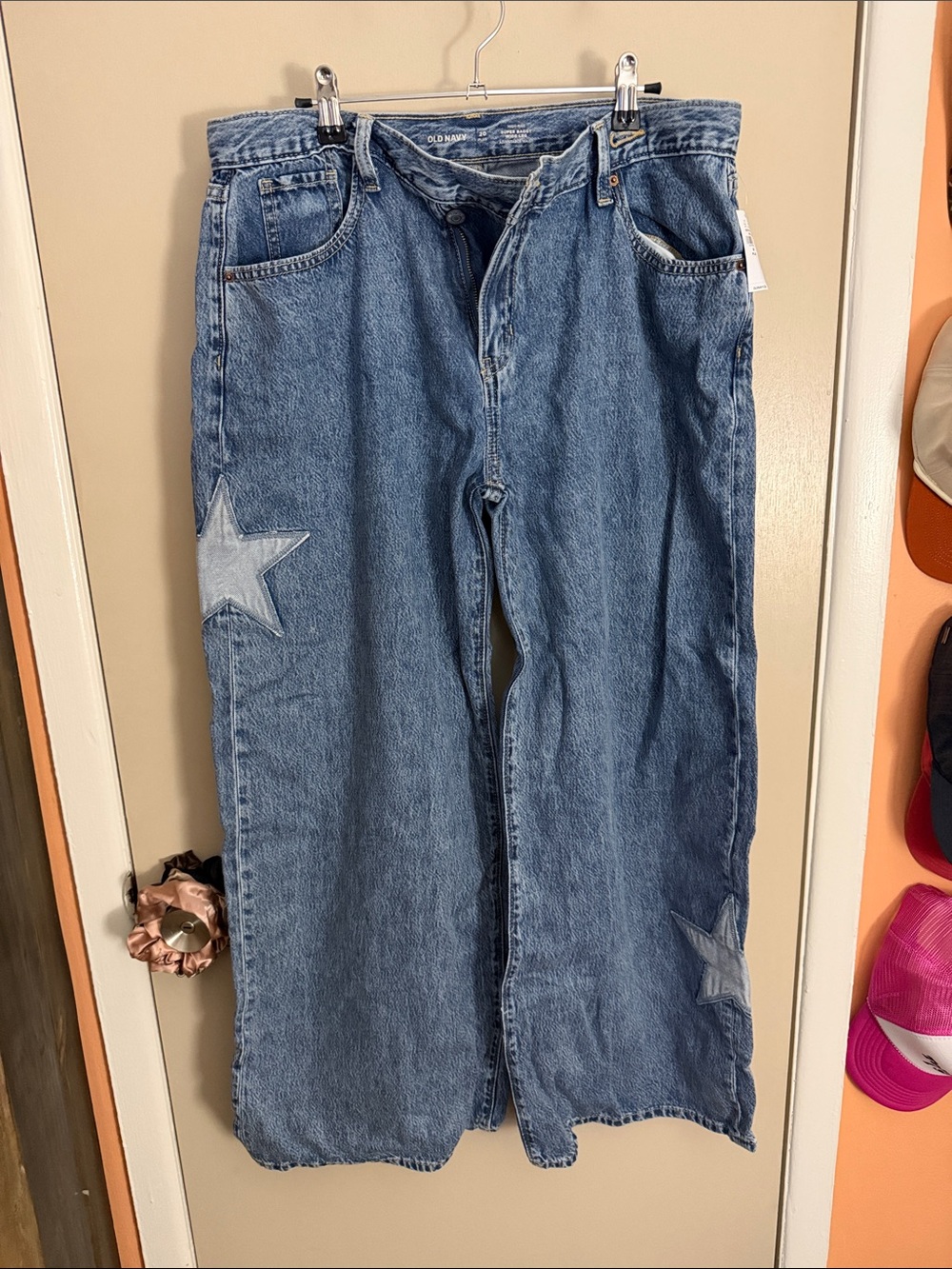 Old Navy Kid’s Blue Star Patch Wide-Leg Jeans